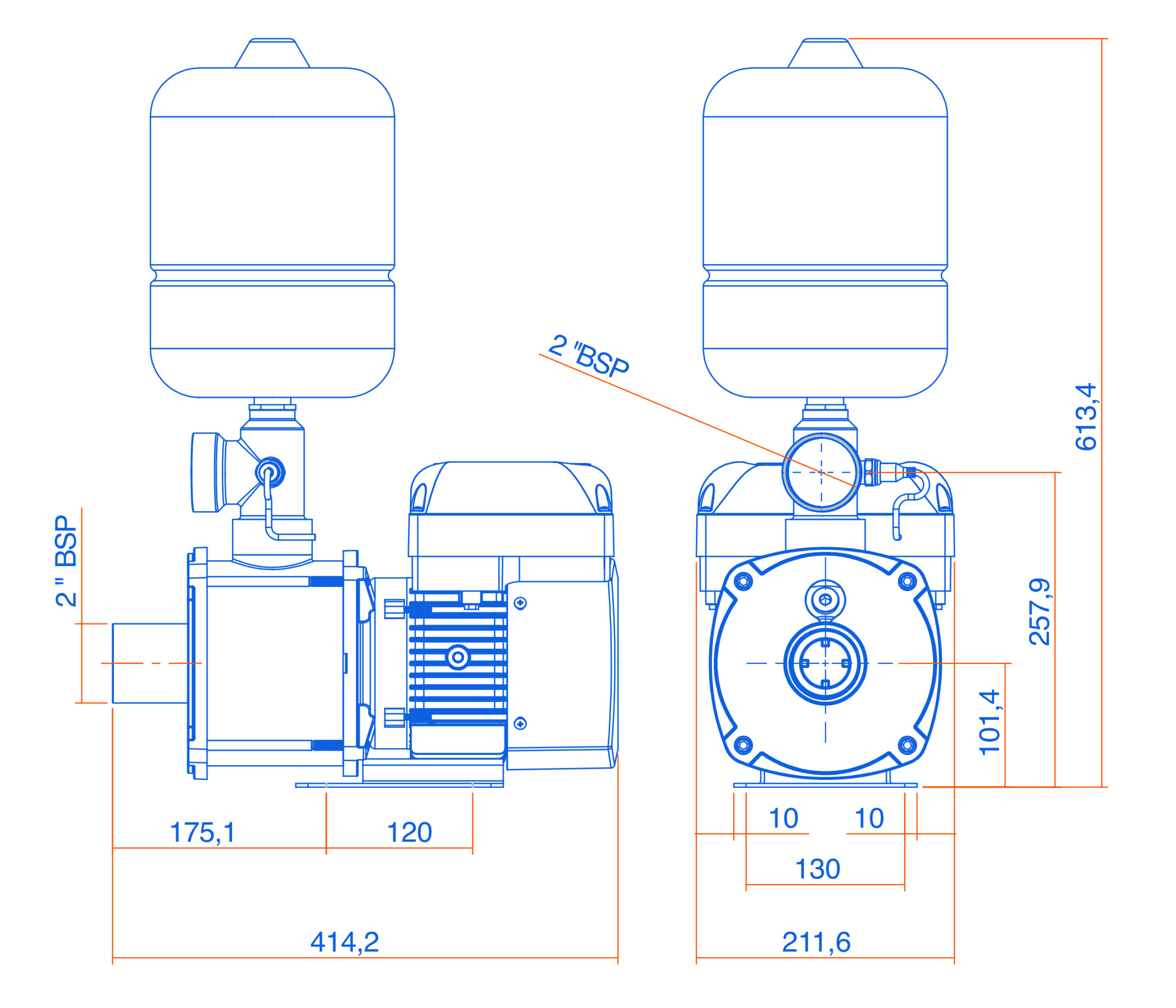 Dimencional Jet Comfort® Inverter 55